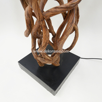 Lámpara de Pie Pequeña LED Moderna de Madera Kasela, Amarilla, Ecológica, con Control Táctil, Diseño Personalizable, Decorativa