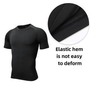 Camiseta de Compresión para Entrenamiento Masculino, Fabricante de Ropa Deportiva Ajustada, Diseño Personalizado al por Mayor - Product Image 6