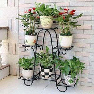 Modern Metal Flower Stand With 3 Tiers For Indoor <b>Plants</b> And <b>Pots</b> Powder Coated Finish Home Decor - Product Image 6