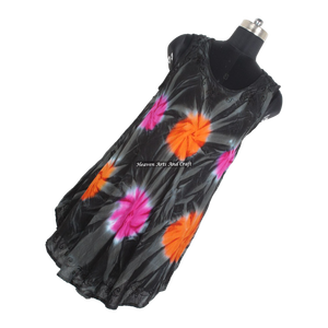 Nuevo 2026 al por mayor: Vestido largo maxi de playa con efecto tie-dye para mujer, sexy, estilo sombrero de playa - Product Image 3