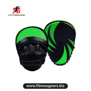 Just Fitness Gears Boxing <b>Focus</b> <b>Pads</b> Blue PU Laced Breathable Martial Arts Training Gear - Product Image 4