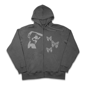 Nuevo Sudadera con Capucha de Alta Calidad con Pedrería para Streetwear, 100% Algodón, Estampado de Pedrería, Oversize - Product Image 5