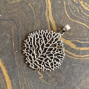 JAIPUR SILVER Handcrafted <b>Branch</b> Textured 925 Sterling Silver Designer Pendant-Elegant Everyday Wear Jewelry - Product Image 2