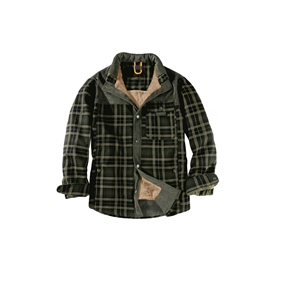 Chemise-veste en flanelle épaisse et ultra douce pour homme avec poches latérales chaudes - Product Image 1