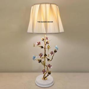 Latest Design Aluminum Metal With Marble Base Gold Plated Decorative <b>Table</b> Lamp Modern Handcrafted Indoor <b>Lighting</b> - Product Image 1
