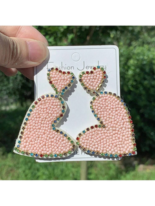 Nuevo Diseño 2023, Abalorio Colgante con Cuentas de Cristal en Forma de Rosa Rosa Coral, Flor Dorada de Moda, Regalo Único para Boda o Día de la Madre, por MULTI CRAFT - Product Image 4