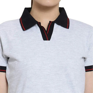 Camisetas Polo Casuales Más Vendidas Para Mujer, Camisetas Polo Femeninas De Color Personalizado Hechas Con Material 100% Algodón - Product Image 6