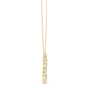 Colgante de Corazón de Oro de 18 Quilates para Mujer con Diamantes Cultivados en Laboratorio, Chapado en Rodio, Certificado IGI, Lujoso, para Boda, Compromiso, Uso Diario, Oficina - Product Image 3