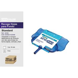 Rastrello per foglie Criscolor standard blu con manico telescopico compatibile con gli strumenti per la pulizia della piscina - Product Image 1