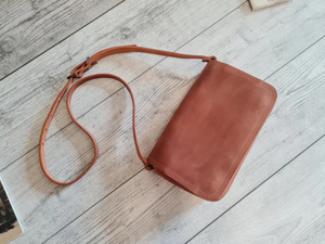 Brown <b>Leather</b> Crossbody Handbag for Women <b>Small</b> Purse Personalized Shoulder <b>Bag</b> Stylish Cross Body Gift for Her - Product Image 2