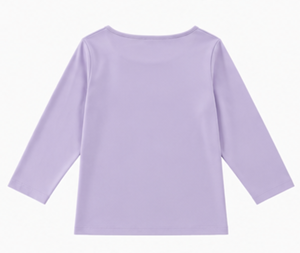 Camiseta de Manga 3/4 para Mujer, de Algodón Orgánico, Color Marrón Sólido, Cuello Redondo, 100% Algodón Orgánico de Lujo, Ecológica - Product Image 2