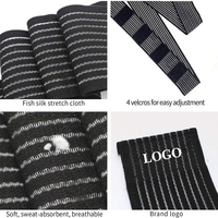 Attelle de genou en néoprène hautement élastique et respirante, réglable, avec sangle de compression cuisse-mollet et support de cheville pour l'haltérophilie
