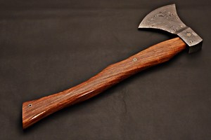 High Quality Wholesale Best Price Damascus Steel Felling Hatchet Wooden Handle Firewood Splitting Camping <b>Axe</b> Tool Customizable - Product Image 2
