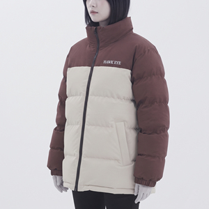 Veste matelassée colorée pour femme Hawk Eye, col montant, fermeture éclair, manteau d'hiver - Product Image 4