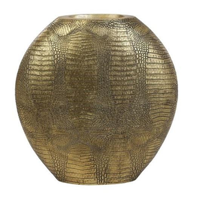 Florero con Acabado en Latón Antiguo Hecho de Lámina de Aluminio, Florero de Mesa Moderno a Precio de Mayoreo - Product Image 4