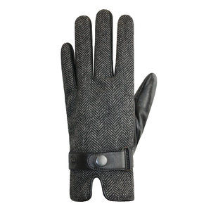 Gants en cuir noirs simples pour hommes, accessoires de mode, vente en gros, pour fitness, conduite en extérieur et hiver - Product Image 6