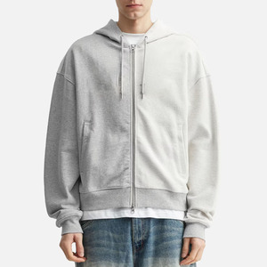 High Quality Eco-Friendly Mens Color Block Hoodie Jacket Full <b>Zip</b> 100% Cotton Oversized Modern Fashion Hoodie - Product Image 1