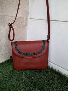Luxury Large Genuine Leather Waterproof Square Shape Crossbody <b>Shoulder</b> Bag with Dual <b>Straps</b> for Women - Product Image 5