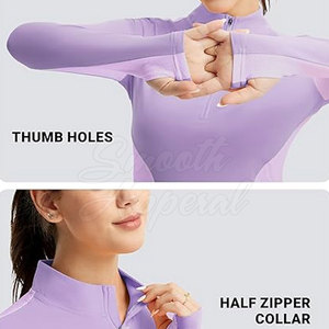 Haut de sport moderne pour femme à manches longues, léger, respirant et confortable, avec des caractéristiques écologiques et un design polyvalent - Product Image 5