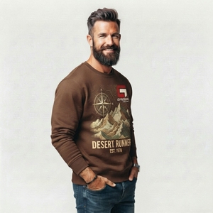 Sweat-shirt pour homme avec impression graphique, vêtements décontractés tendance, avec des graphismes uniques, design confortable à col rond, matière douce - Product Image 2