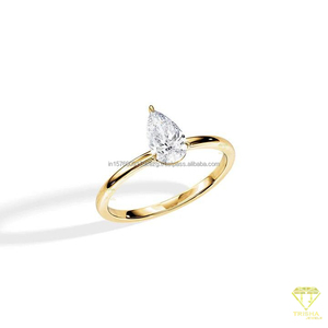 Anillo de Compromiso de Moissanita Ecológico y Delicado para Mujer con Estilo Elegante y Detalles Refinados Disponible al Mejor Precio - Product Image 1