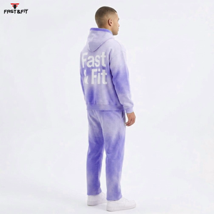 Survêtement à manches longues fabriqué au Pakistan, taille plus, polyester et coton, pour homme, vêtements de sport, tenue d'entraînement - Product Image 6