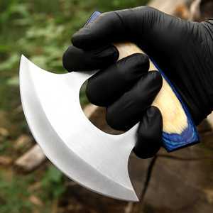 Cuchillo para Pizza de Acero Inoxidable Hecho a Mano con Mango de Madera Premium y Funda de Cuero Genuino - Product Image 3