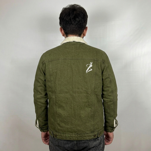 Veste en jean décontractée pour homme de haute qualité, style hip-hop, avec motif lettres, pour l'hiver - Product Image 5