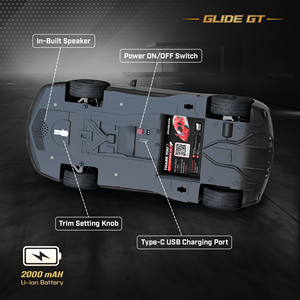 รถบังคับวิทยุ Mirana Glide GT รุ่น Hobby Grade สำหรับเด็กและผู้ใหญ่ ความเร็วสูง 25 กม./ชม. รถบังคับวิทยุแบบเปิดประทุนได้ ควบคุมการเปิดประตูและหลังคาได้ - Product Image 5