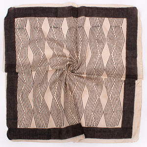 Craftjaipur Bandana carré en coton doux et respirant, imprimé au bloc Bagru, écologique, style été, vente en gros, 55*55cm, pour femme - Product Image 4