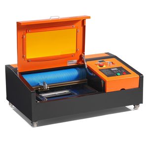 Graveur laser CO2 de bureau 40W, 12 x 8 pouces, machine de découpe laser 11,8 IPS avec tube laser refroidi par eau, compatible CorelDRAW - Product Image 1