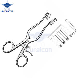 Retractor Autoretráctil Weitlaner de 14 cm (5½ Pulgadas), Dientes 3x4, Acero Inoxidable, Reutilizable, Instrumento Quirúrgico - Product Image 6