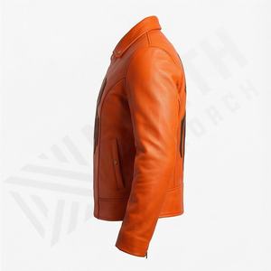 Veste de moto en cuir véritable pour homme de qualité supérieure, nouvelle arrivée, vestes de moto d'hiver, protections amovibles, personnalisables - Product Image 3