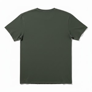 Camiseta de Manga Corta para Hombre, Color Verde Oscuro, con Estampado Frontal, Corte Holgado, Cuello Redondo, Estilo Urbano, 100% Algodón Jersey, Anti-Pilling - Product Image 4