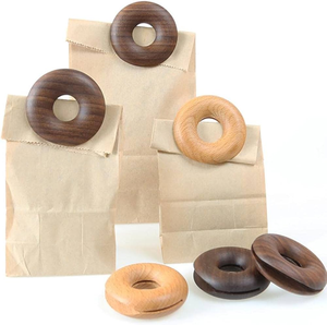 Clip de Sellado de Alimentos de Madera, Clip para Empacar Comestibles, Proveedor Mayorista, Clip de Sellado de Alimentos Ecológico y Sostenible, Forma de Donut - Product Image 6