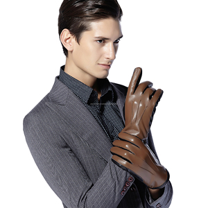 Gants de conduite en cuir véritable pour hommes, en cuir de vachette souple, style vintage, pour la course, fournisseur en gros au prix d'usine - Product Image 2