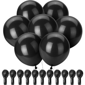 Confezione da 54 Palloncini Neri da 12 Pollici per Decorazioni Festive! - Product Image 1