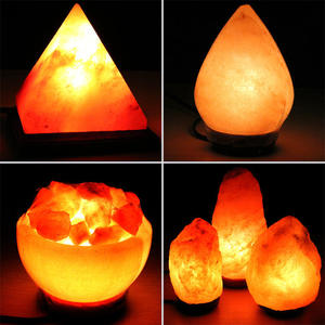 Modern Himalayan <b>White</b> Salt Lamp USB <b>Bedside</b> <b>Table</b> Light with Dimmer Switch Natural Rock Salt Brick Block - Product Image 6