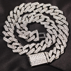 Bracelet Moissanite Cuban Link Iced Out pour Homme, Bijoux Hip Hop, Chaîne Pavée de Luxe, Style Audacieux, Cadeau Tendance pour Lui - Product Image 2