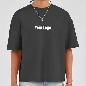 T-shirt Homme Tendance à Épaules Tombantes 100% Coton Tricoté Entièrement Personnalisable Léger Respirant Coupe Oversize - Product Image 1