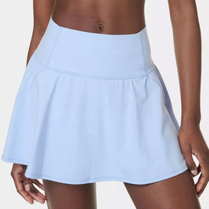 Falda Deportiva Atlética para Mujer, Poliéster y Elastano, Tela de Alta Elasticidad, Falda para Tenis, Golf y Running, Alta Calidad con Nombre de Equipo Personalizado - Product Image 2