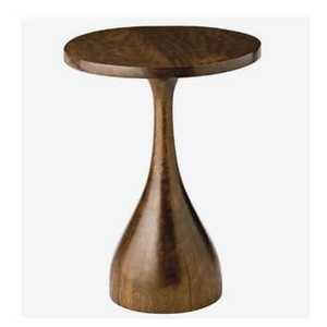 Elegant Antique Gold <b>Side</b> <b>Table</b> <b>Round</b> Aluminum Accent <b>Table</b> with Ribbed Pedestal Base for Luxury Home Office Hotel Bedroom - Product Image 1