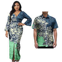 Robe longue décontractée et élégante de style hawaïen vintage, unisexe, col rond, taille naturelle, tissée, respirante, infroissable, pour l'été