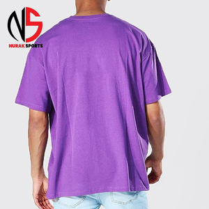 T-shirt d'été pour homme 100 % coton, col rond, manches courtes, style hip-hop oversize, séchage rapide, écologique, chez NURAK en 2026 - Product Image 6