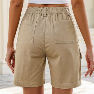 Nouveauté 2026 : Short cargo femme 100% coton, écologique, respirant, haute qualité, pour gym, fitness, entraînement, course à pied, jogging, élastique - Product Image 2