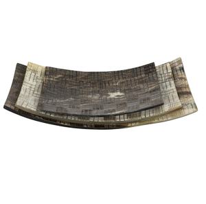 Bandejas para servir curvas decorativas hechas a mano con hueso de diseño único Bandejas para servir esenciales de cocina de Calidad exclusiva Venta caliente - Product Image 1