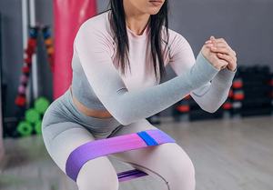 Bandas de Tela de Poliéster Antideslizantes de Alta Resistencia en Colores Radiantes para Yoga, Ejercicios de Cadera y Glúteos, Gimnasio en Casa, con Logotipo Personalizado - Product Image 5