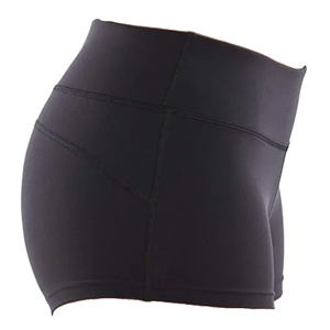 Scrunch Butt Workout <b>Shorts</b> for <b>Women</b> <b>Women's</b> High <b>Waist</b> Solid Black Skinny Fit Sporty <b>Shorts</b> <b>Elastic</b> <b>Waist</b> Knitted Hot Pants - Product Image 1