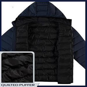 Chaqueta Acolchada Ligera Glacier Shield Plus Size para Hombre - Abrigos de Invierno Aislantes para Hombre - Product Image 3