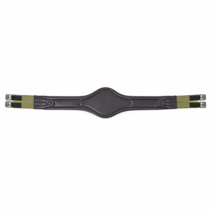 Cincha de Cuero Anatómica de Lujo para Caballo con Apliques de Broches, Acolchada y Hecha a Mano, con Extremos Elásticos para Mayor Comodidad, Set de Equipo de Equitación Western - Product Image 3